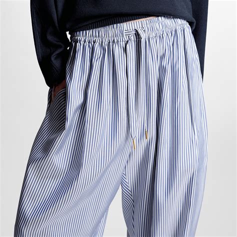 pyjama lv|pinstripe silk baggy pajamas.